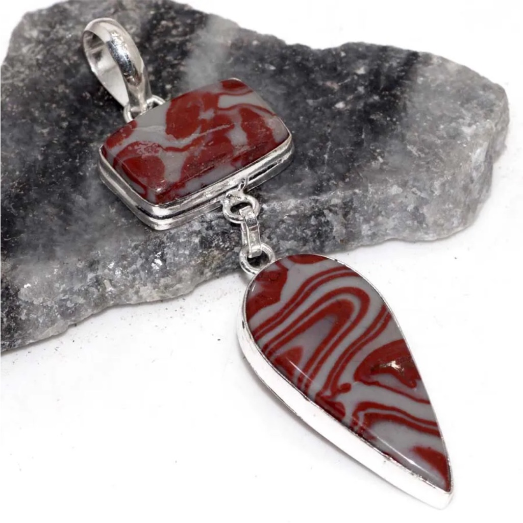 Wave Dolomite Gemstone Pendant 26$